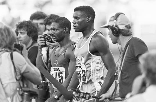 Ben Johnson, Canada och Carl Lewis, USA