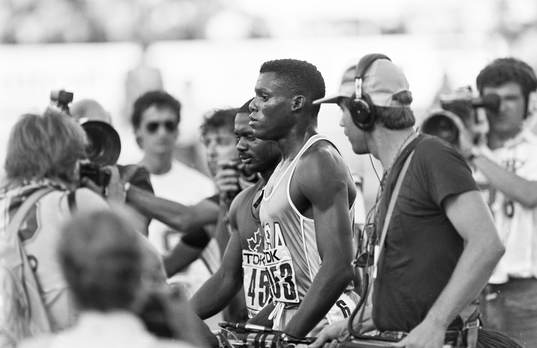Ben Johnson, Canada och Carl Lewis, USA