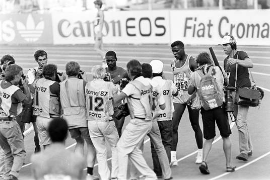 Ben Johnson, Canada och Carl Lewis, USA