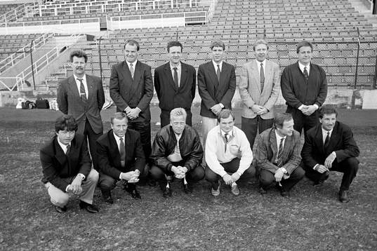 Bakre raden fr. v: XX, Brage, Sanny Åslund, AIK, Lennart