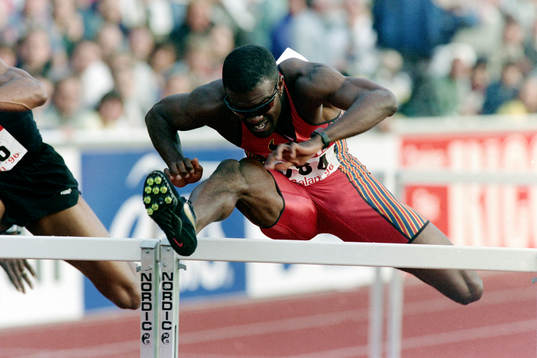 Allen Johnson, USA på 100 m häck