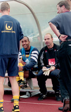 Martin Dahlin och Thomas Ravelli