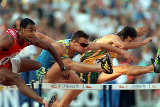 Anier Garcia, Kuba, och Robert Kronberg, Sverige