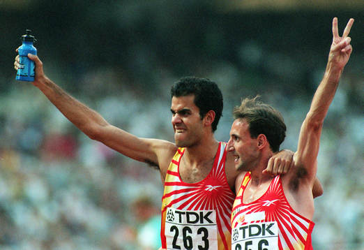 Reyes Estevez och Fermin Cacho, Spanien