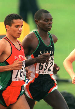 Friidrott Daniel Komen, Kenya och Khalid Boulami, Marocko