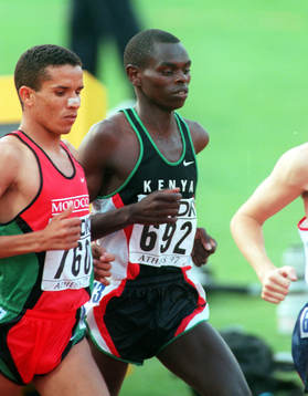 El Hassan Lahssini, Marocko, och Daniel Komen, Kenya