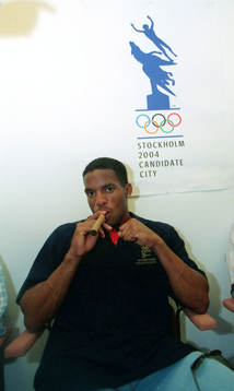 Friidrott Ato Boldon (OS-kampanj)