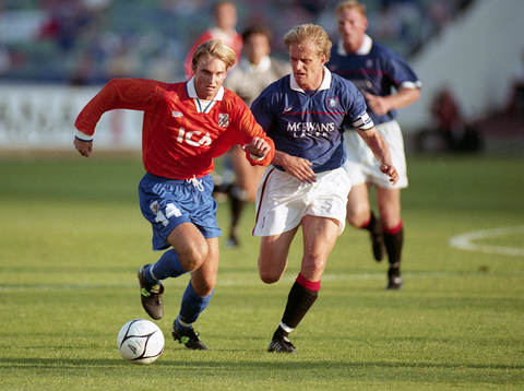 Fotboll, Champions League, IFK Göteborg - Glasgow Rangers,