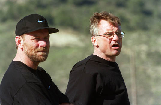 Thomas Sjöberg och Roland Andersson, tränare Malmö FF
