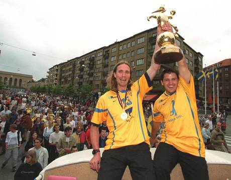 Hyllning av handbollslandslaget i Göteborg. Staffan Olsson