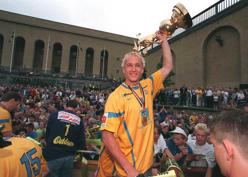 Hyllning av handbollslandslaget i Göteborg. Johan